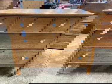 Quarter Sawn Oak 5 Drawer Chest