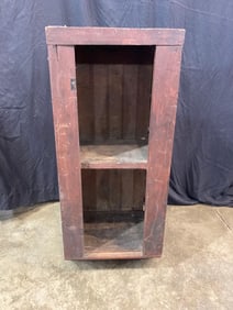 Great red painted hanging cabinet