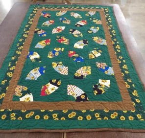 Sunflower Fan Quilt