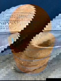 Primitive Coffee Bucket with Lid