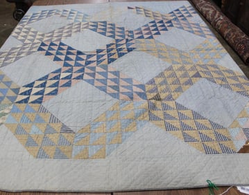 Homespun and Handstitched quilt