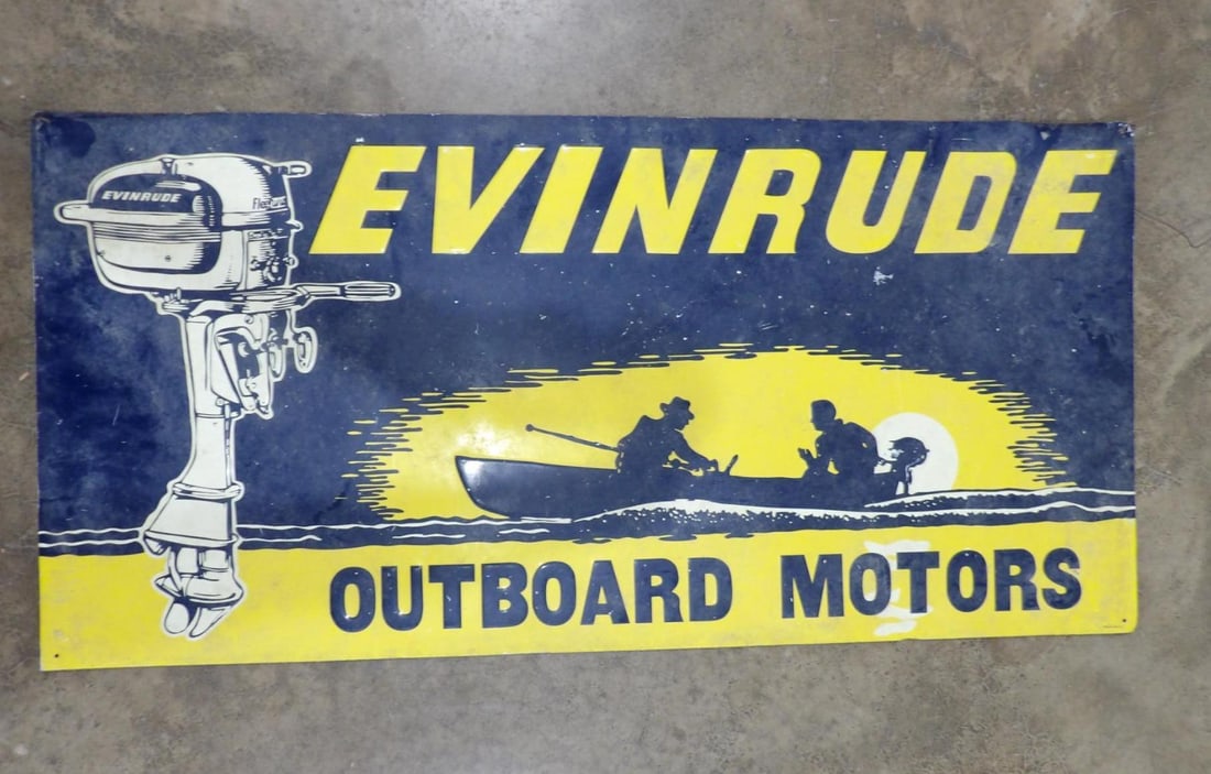 Evinrude SST Outboard Motors Sign (1 of 7)