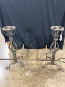 Set of early Andirons