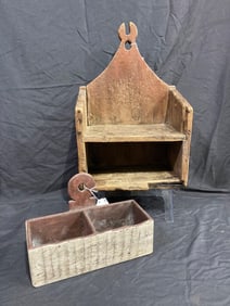 Small primitive shelf & Wall Box