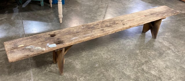 8 Ft long Primitive Bench