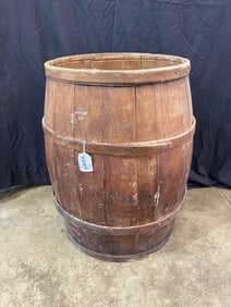Primitive wood-staved barrel