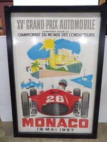 Monaco Grand Prix 1957 Litho