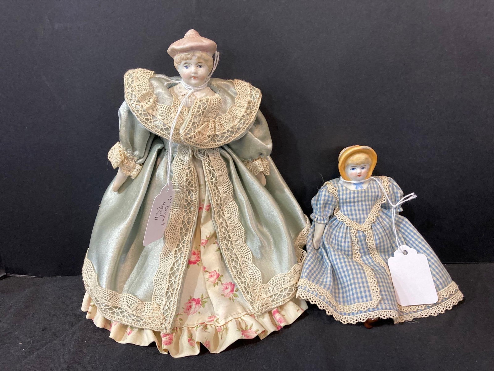 Pair of Bonnet Head Dolls (1 of 6)
