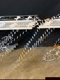 Wrought Iron Tea Cart