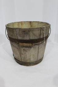 Painted Farmhouse Wooden Pail
