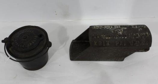 Griswold Ice Shaver and Fanner Melting Pot