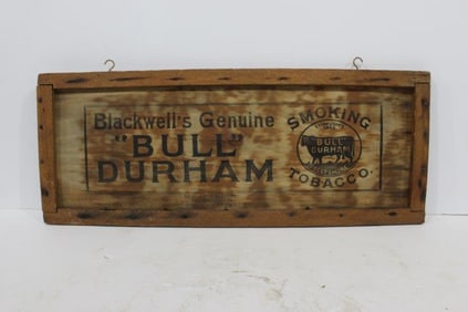 Bull Durham Tobacco Framed Crate Panel