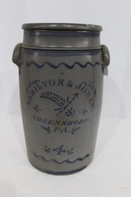 Hamilton and Jones 4 Gallon Decorated Crock