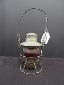 CN and TP RY Red Globe Railroad Lantern