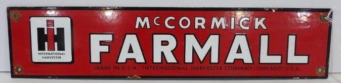 IH McCormick Farmall Porcelain Sign