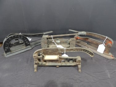 Lot of 4 Tobacco Cutters