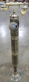 Brass Floor Standing Vintage Rotary  Phone