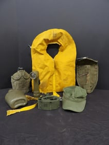 US Military Canteens, Flashlight, Belts, Life Preservers and More