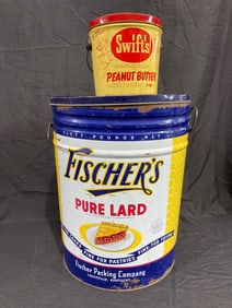 Lard and Peanut Butter tins