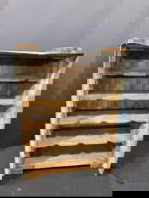 Tin Trimmed Wooden Display