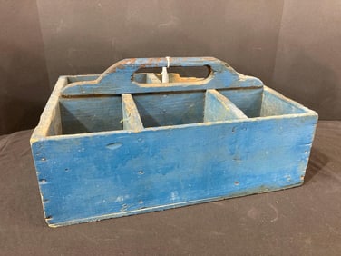 Blue Painted Tool Caddy