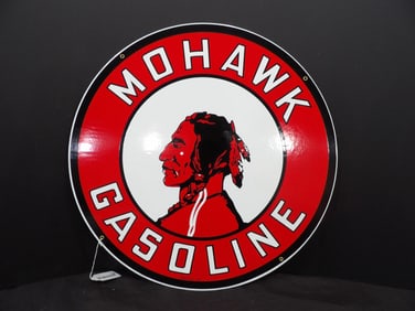 SSP Mohawk Gasoline Round Sign