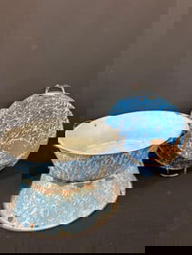 Blue Swirl Granite Ware Pans