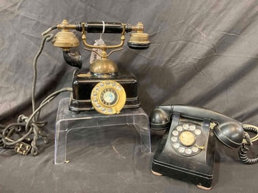 2 Early telephones
