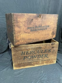 Hercules  and Trojan Powder crates