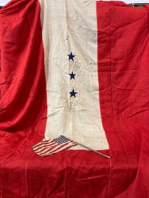 Three Star Honor Flag & 48 Star Flag