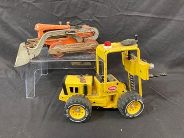 Hubley loader and Tonka forklift