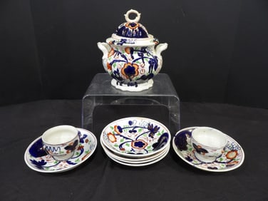 1800s Gaudy Welsh Pottery