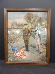 WW1 Yankee Doodle Berlin or Bust Framed Print