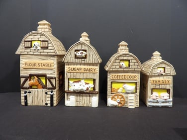 Barn Yard 4 Piece Canister Set