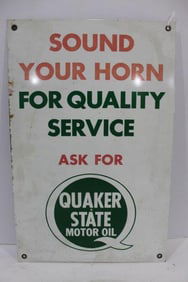 Quaker State Motor Oil Sign