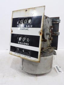 Veeder Gas Pump Double Sided Counter