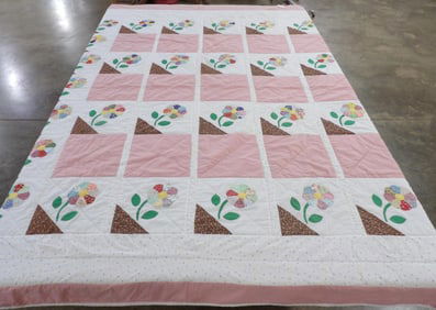 Patchwork Floral Quilt