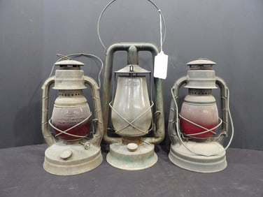 Lot of 3 Dietz Lanterns