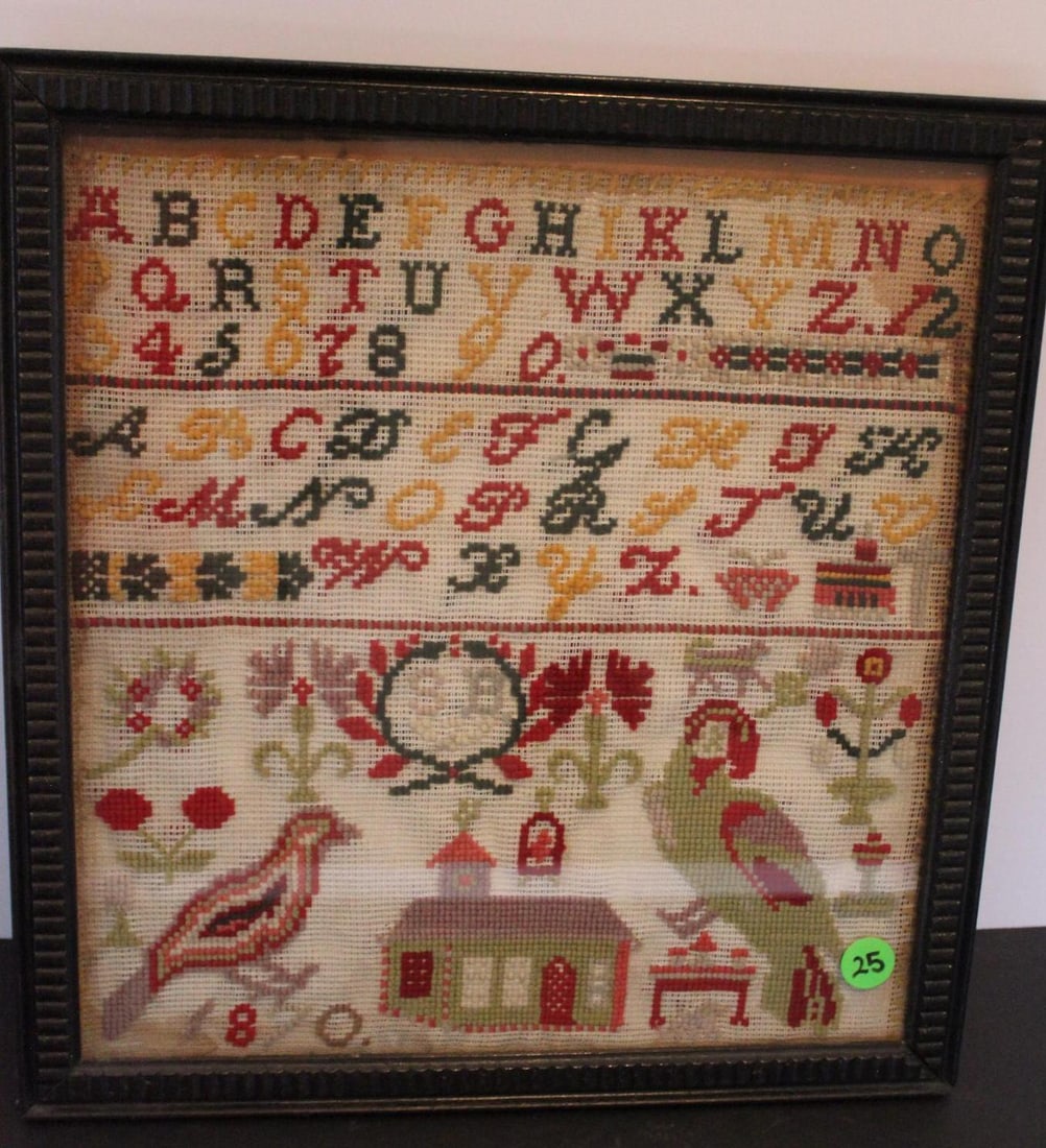 1870 Embroidery Sampler (1 of 6)