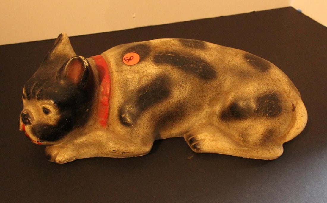 Concrete French Bull Dog Door Stop (1 of 4)