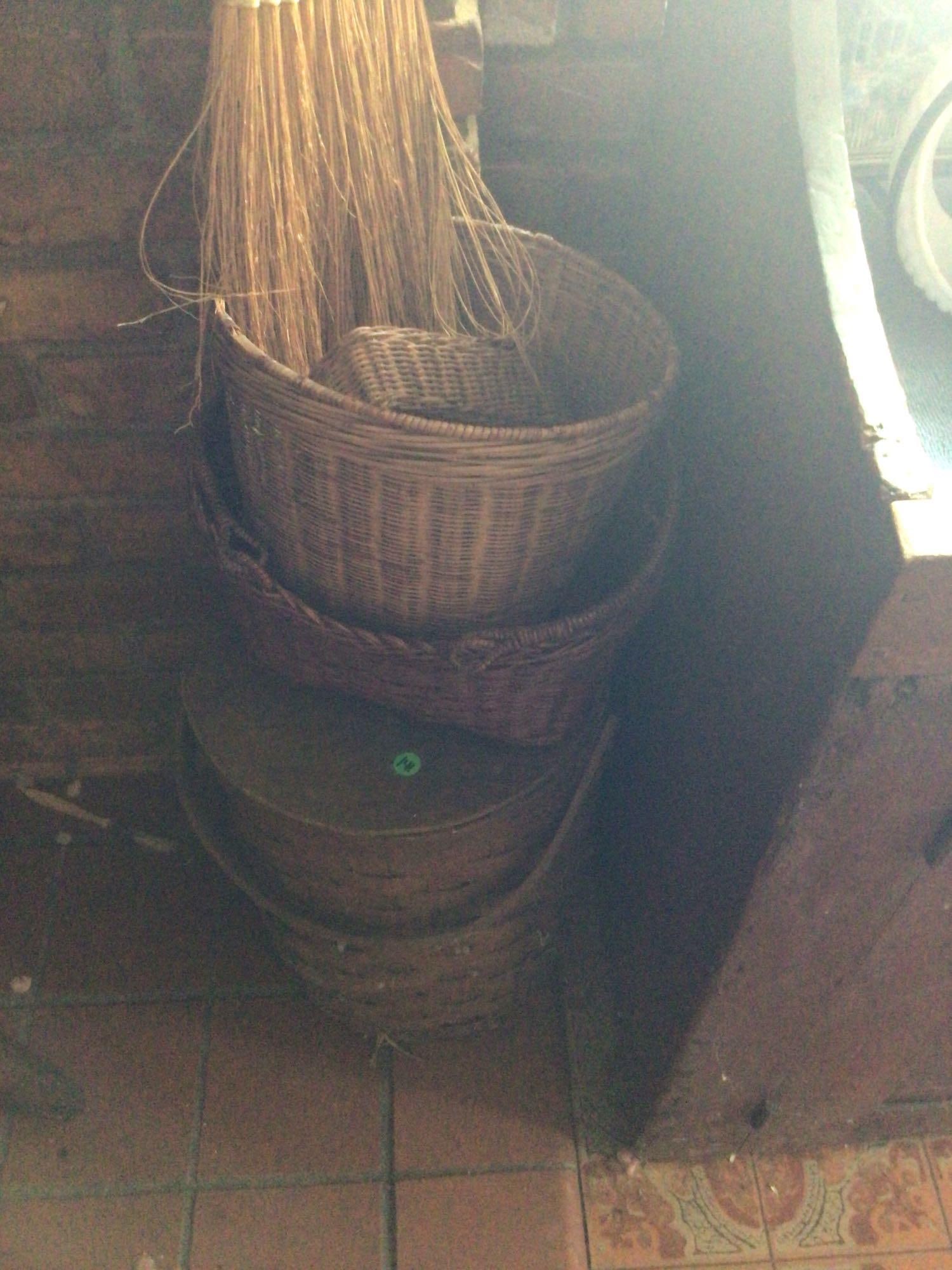 Baskets & Carved Broom (1 of 1)