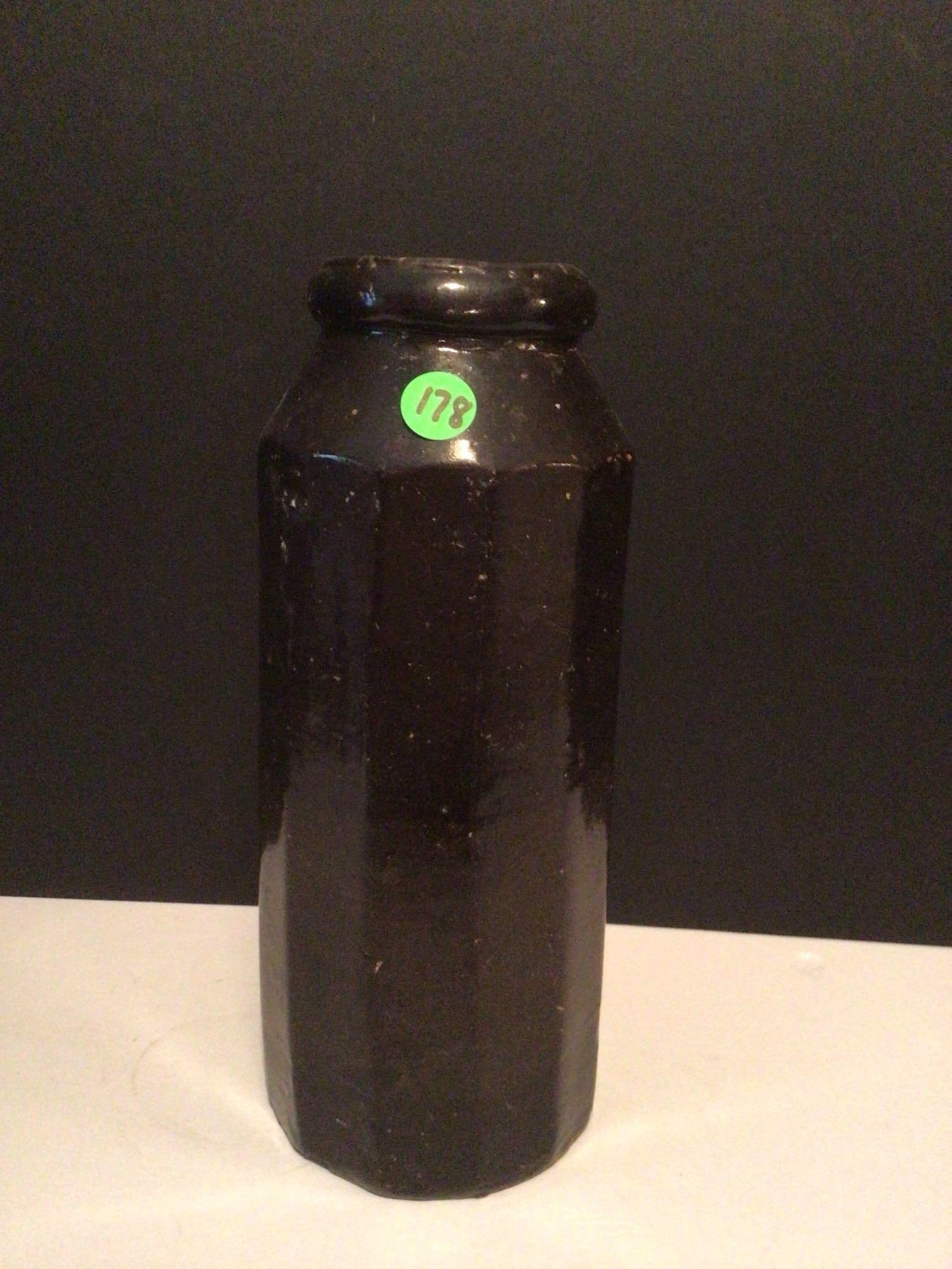 Mt Eaton Tall Crock Canning Jar: 10.5 inches tall. No major cracks but you may find a few very tiny chips