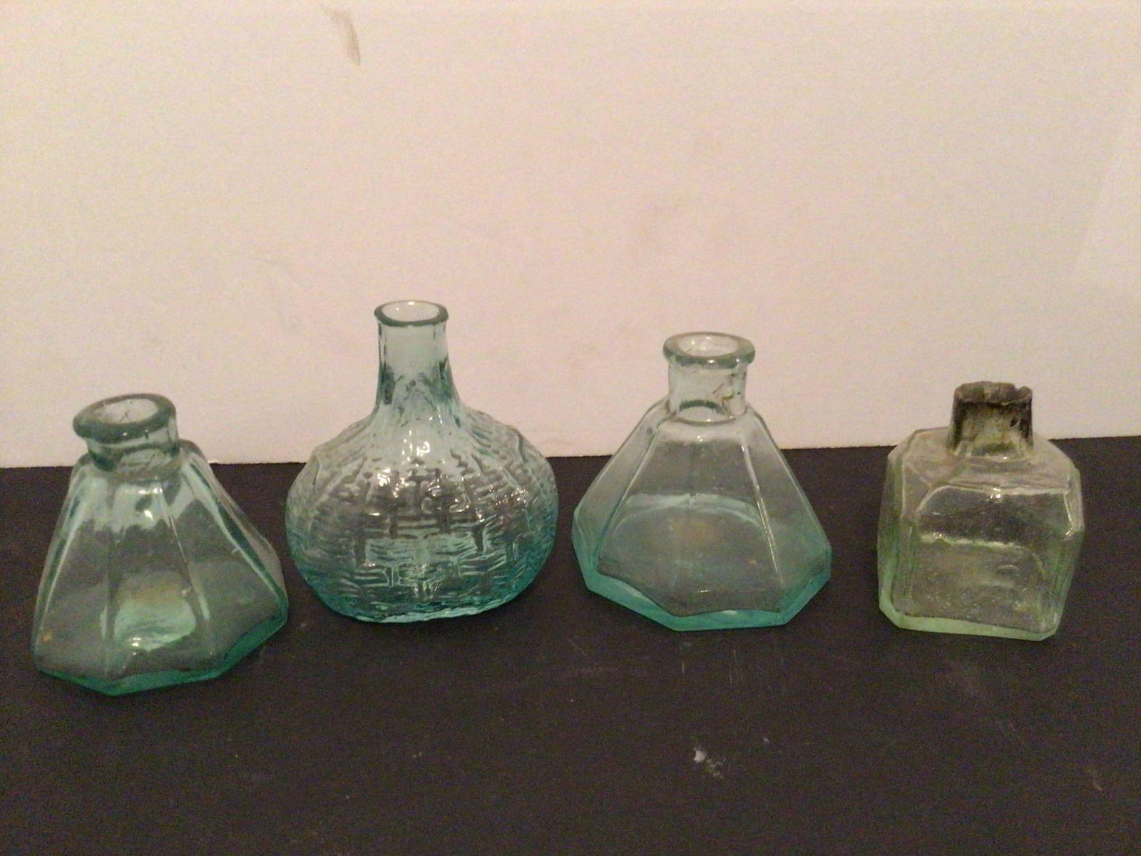 4 Glass Ink Well Bottles (1 of 3)