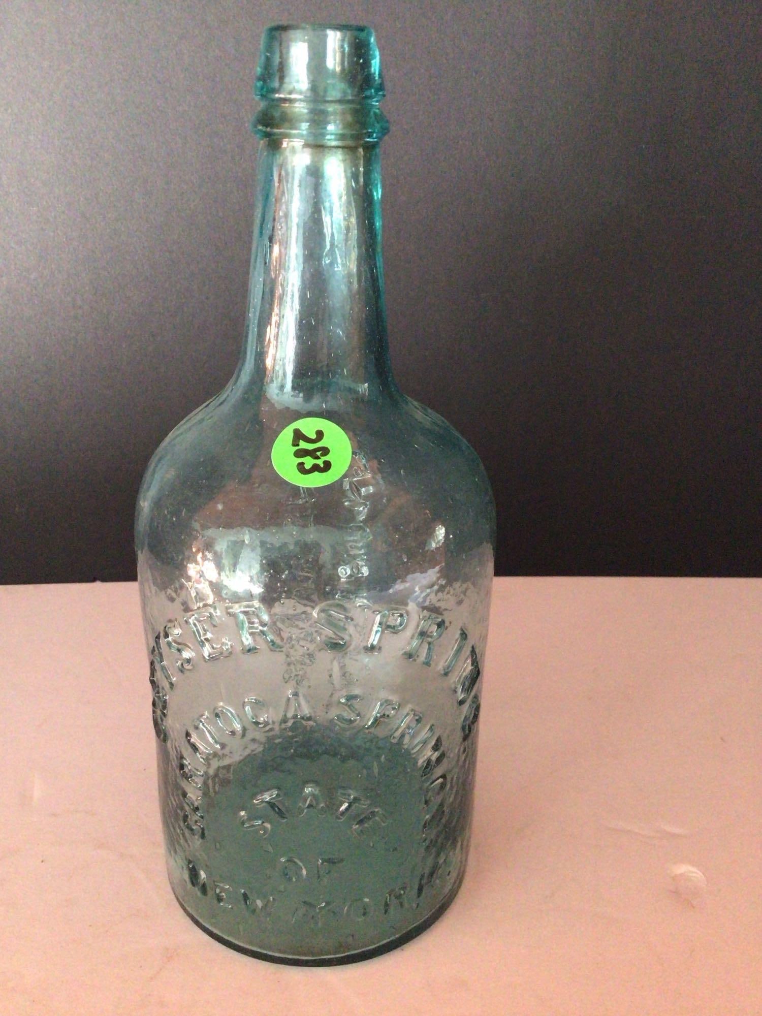 Geyser Spring Saratoga Springs, NY mineral water bottle (1 of 4)