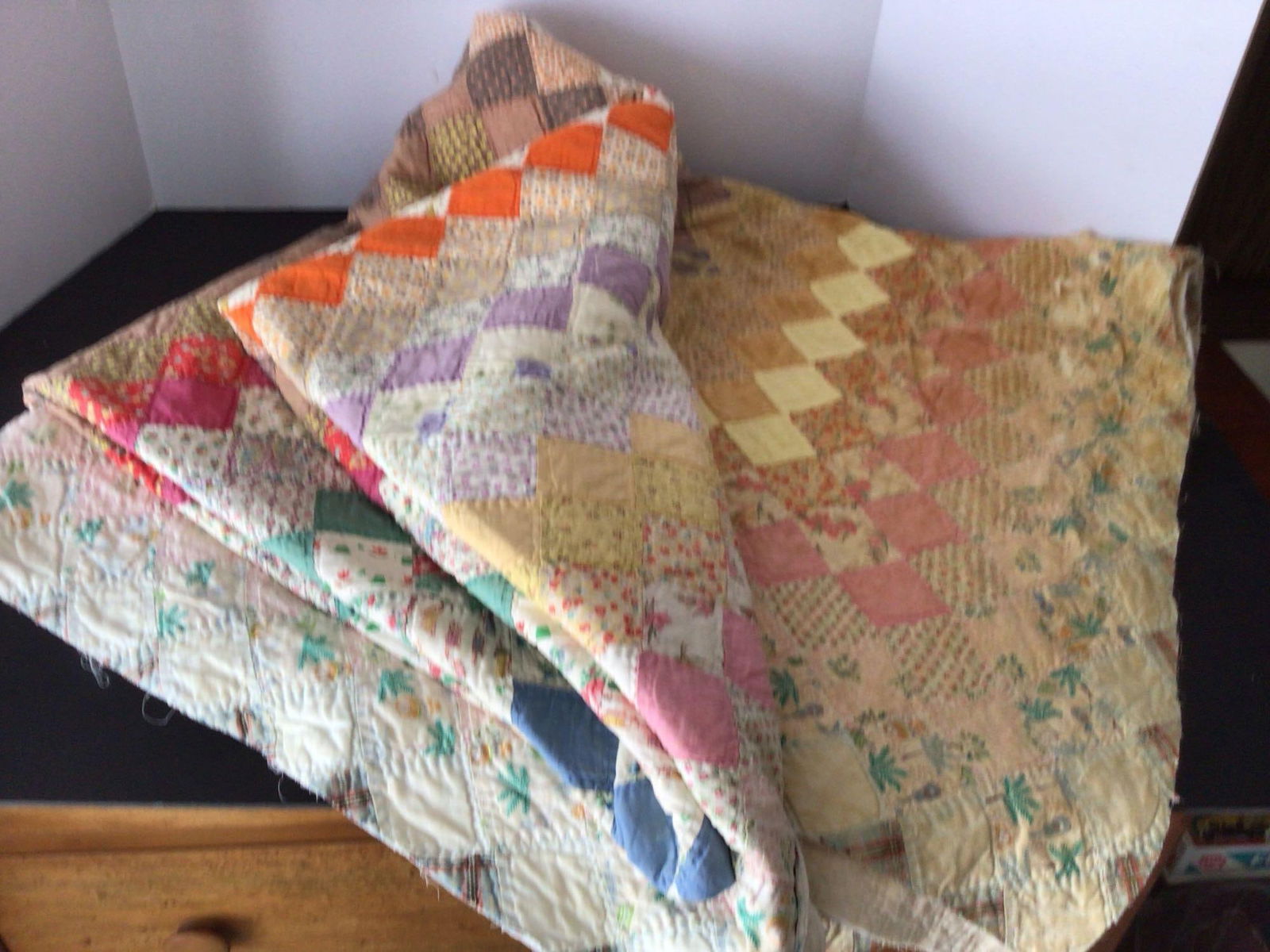 Patchwork Rainbow Handstitched Quilt (1 of 4)