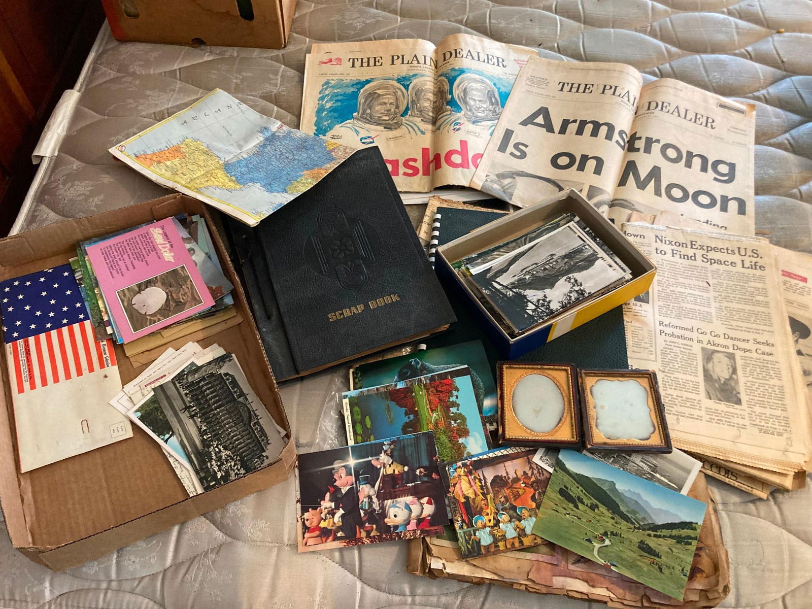 Scrapbook, Postcards & News Articles (1 of 9)