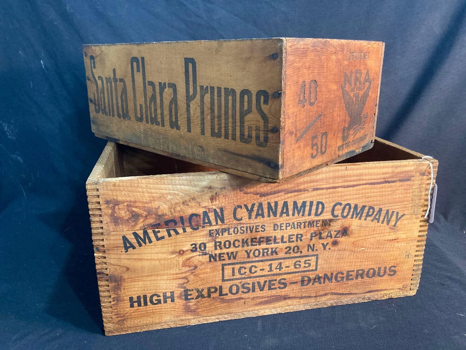 Lot of Two Wooden Crates (1 of 6)