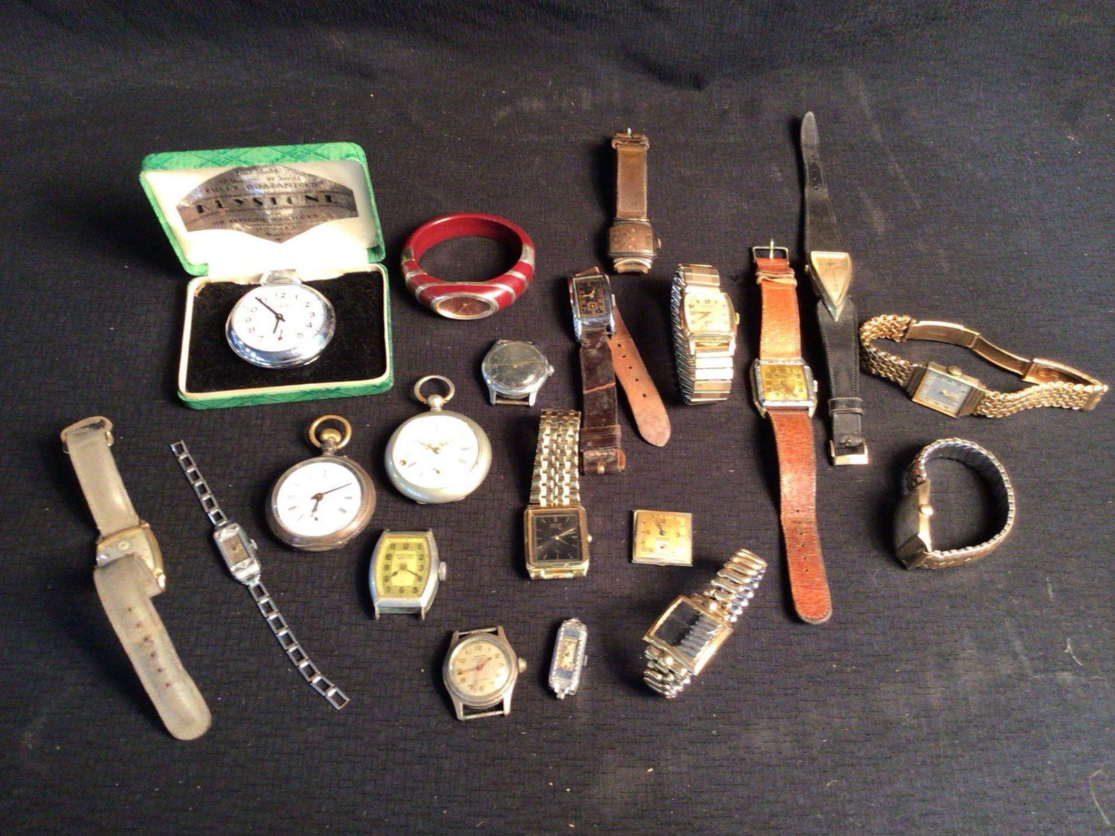 Lot of pocket and wrist watches: Includes Ingraham, Hamilton, Elgin and more