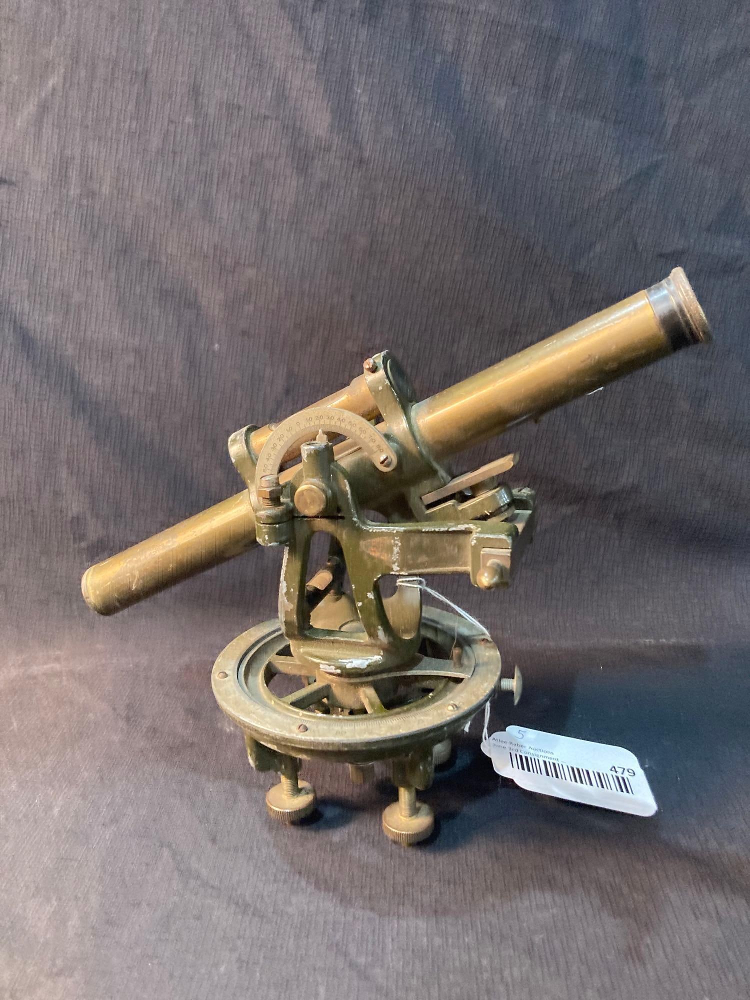 VINTAGE BRASS SURVEYOR'S TRANSIT (1 of 4)