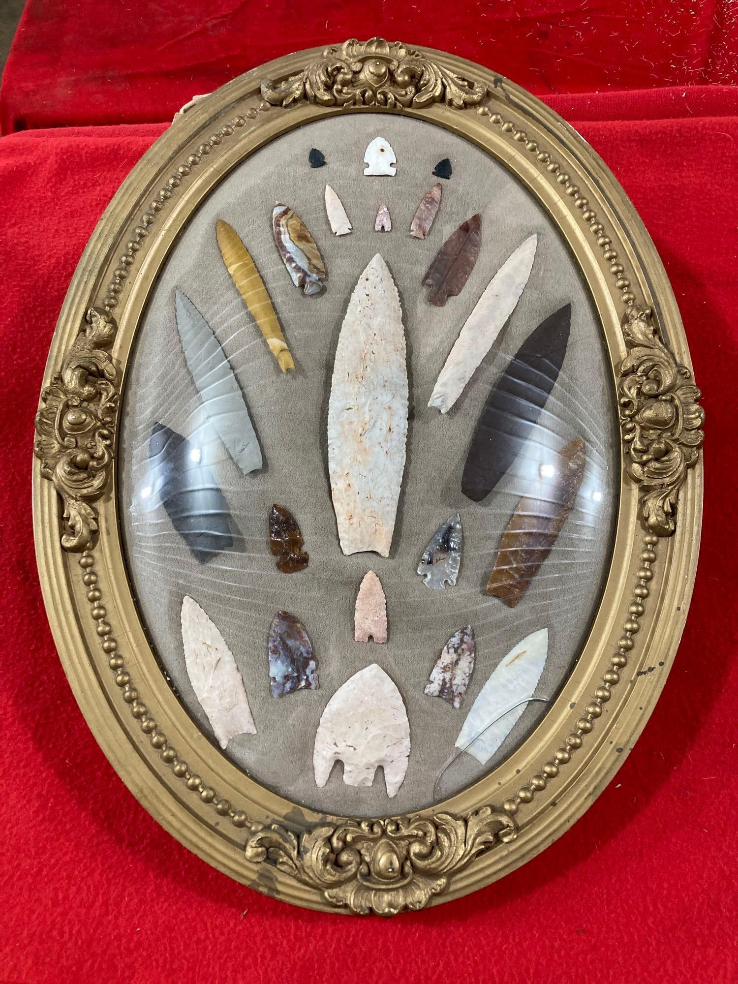 FRAMED ARROWHEADS, BLADES, AND POINTS (1 of 7)